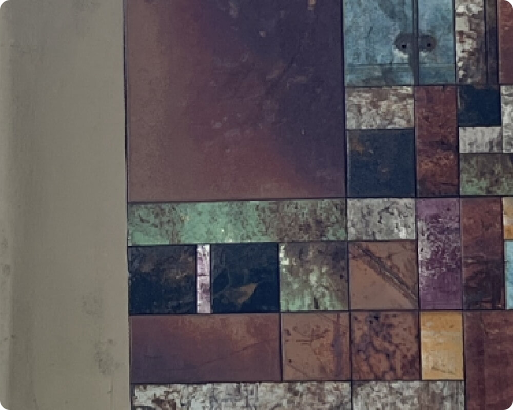a close up of a clock on a wall