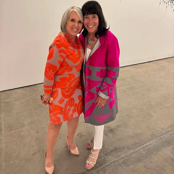 Jenny Kimball, Michelle Lujan Grisham Are Posing For A Picture