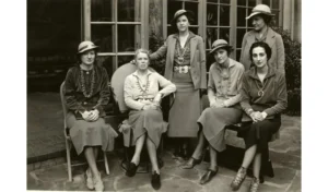 Fred Harvey Era Indian Detour Couriers at La Fonda Hotel.