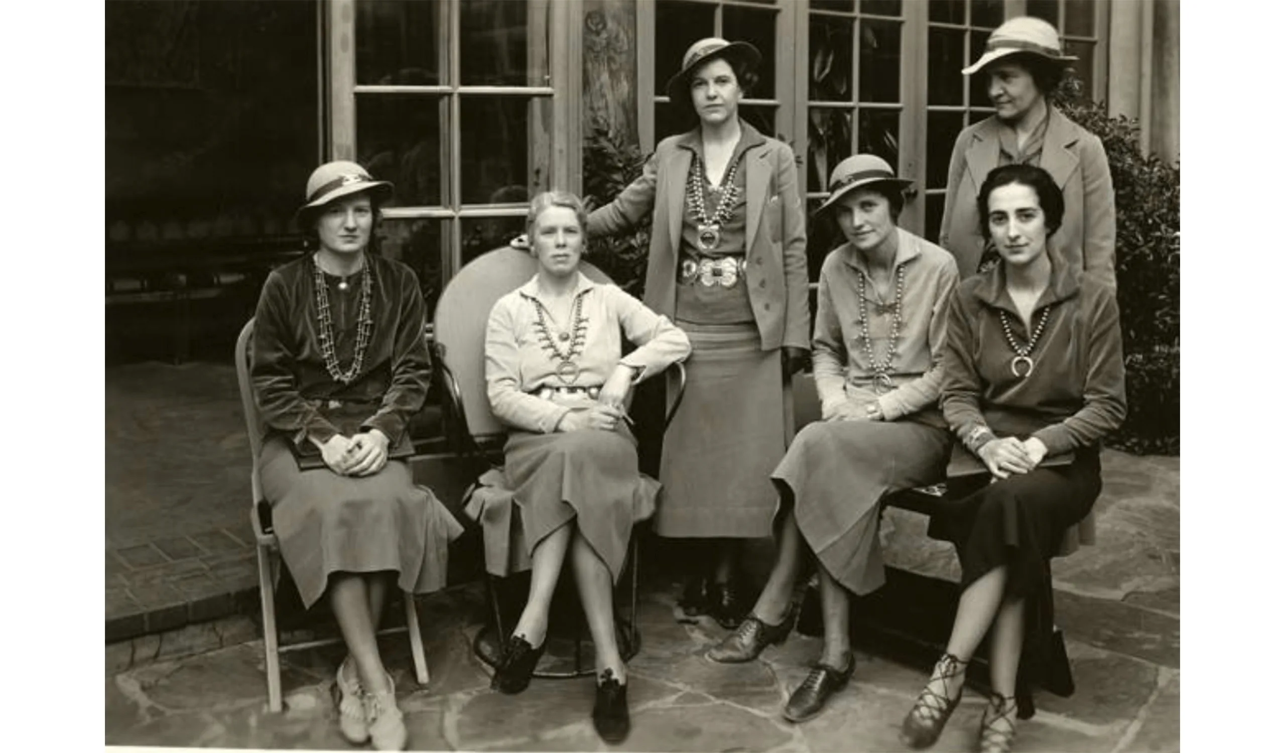 Fred Harvey Era Indian Detour Couriers at La Fonda Hotel.