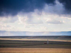 scenic landscape with clouds.