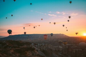 Hot Air Balloons.
