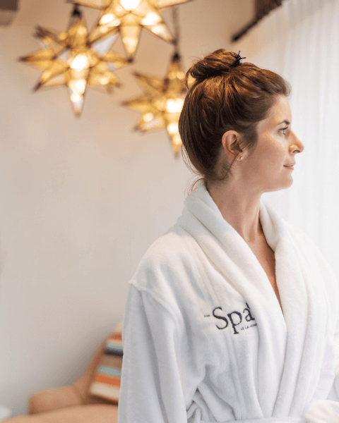 Woman enjoying Spa