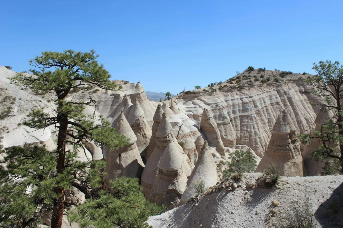 Tent rock formations in nature.