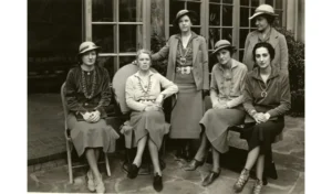Fred Harvey Era Indian Detour Couriers at La Fonda Hotel.