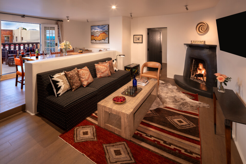Living Room with fire place