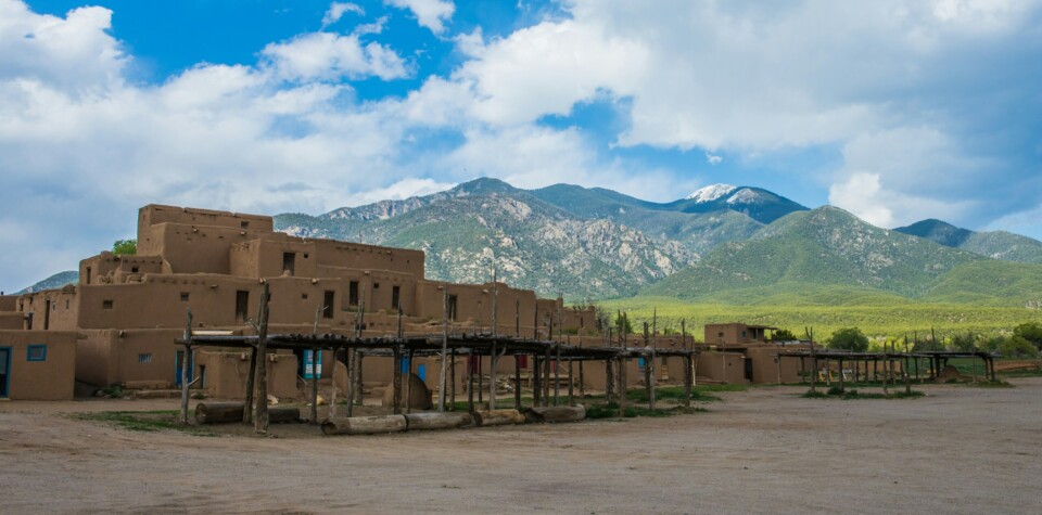 pueblos in Taos, New Mexico.